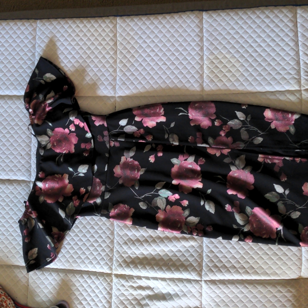 Strapless formal floral
